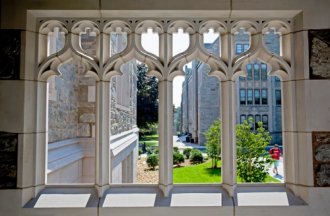 Lyons Hall through Gasson