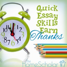 Quick Essay techniques obtain Many thanks #Homeschool @TheHomeScholar