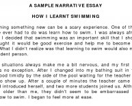 Examples of narrative essay Writing